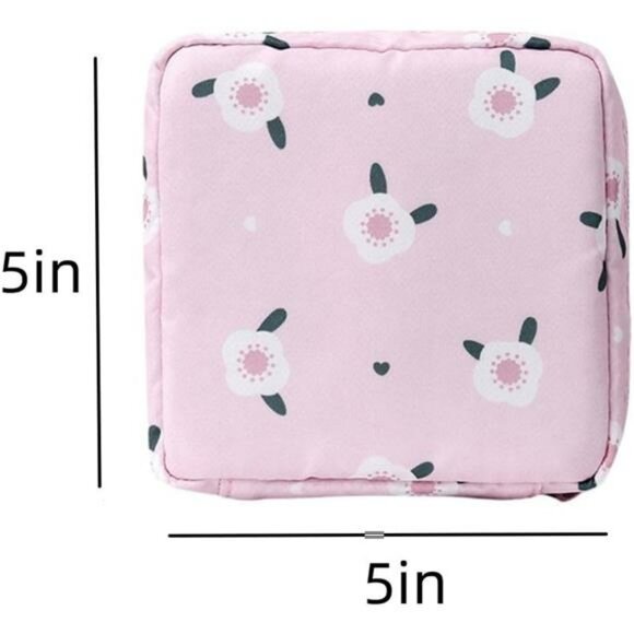 2pcs mini makeup bag small cosmetic pouch travel toiletry organizer coin purse - Picture 3 of 8